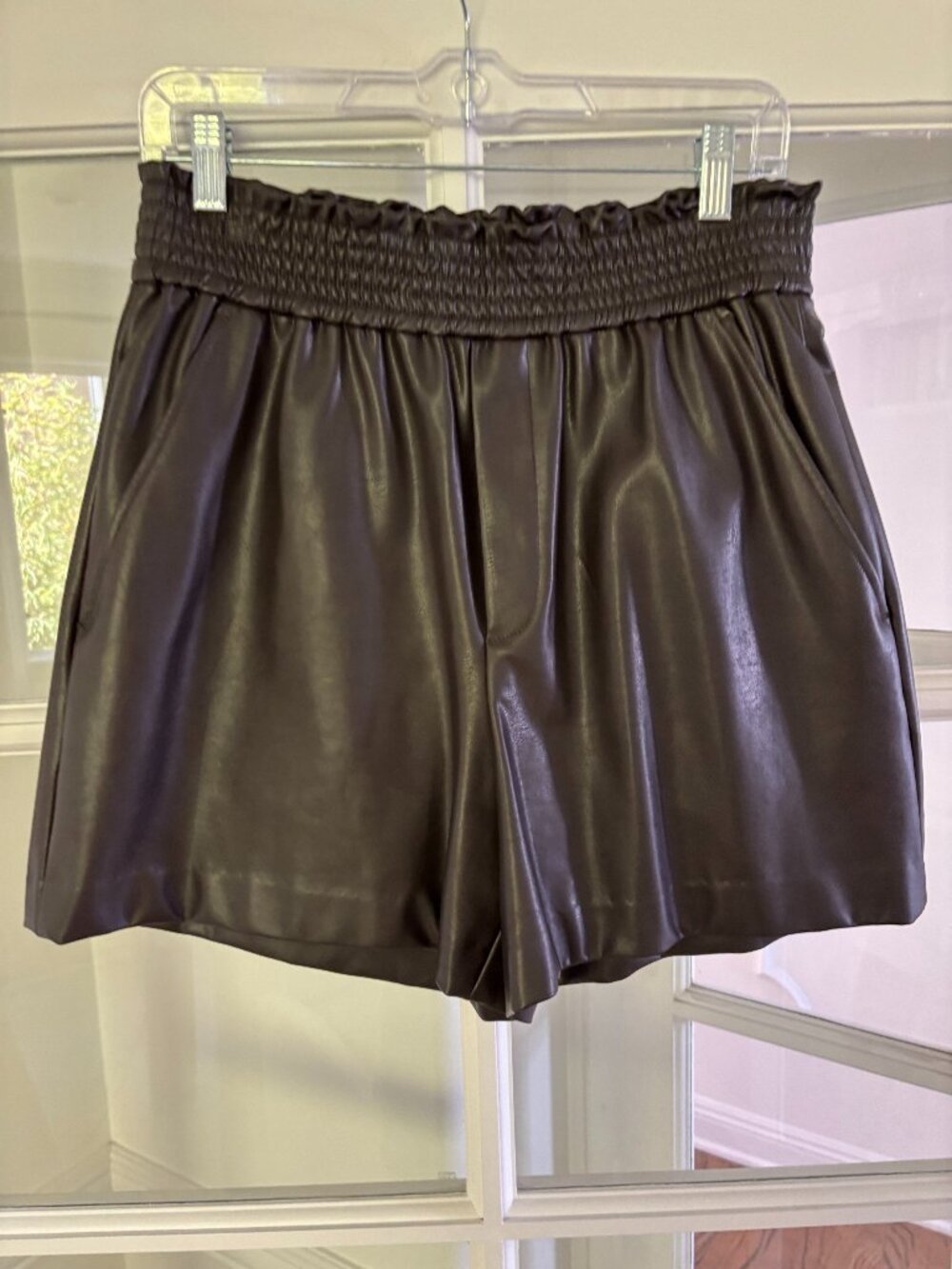 ALC Faux Leather Shorts (M)